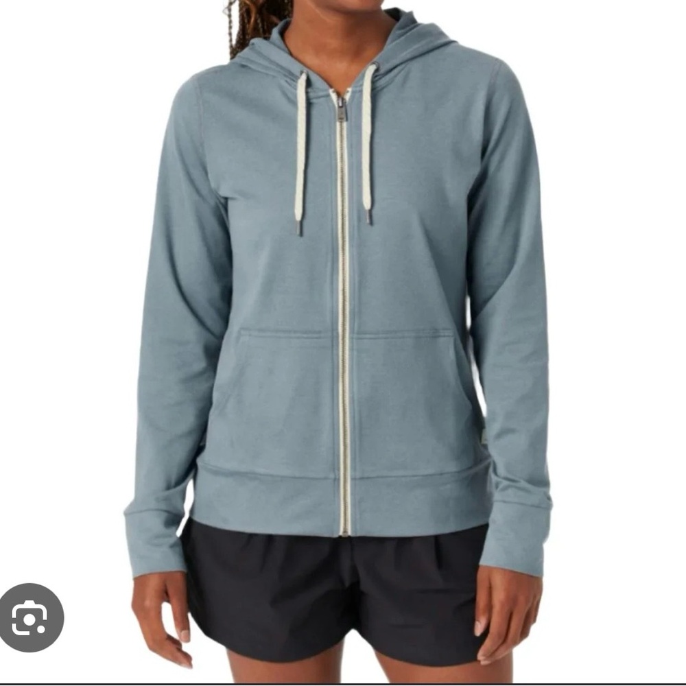 Vuori Halo Performance Hoodie 2.0, Smoke Blue Heather, XS